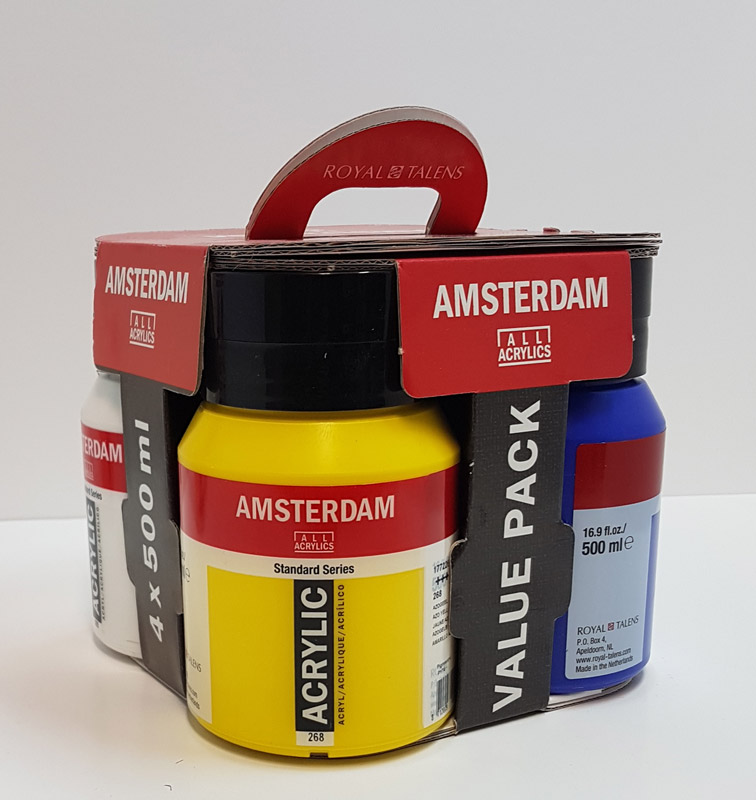 Behoefte aan voedsel Stad bloem Acrylverf sets - Amsterdam Acrylics - Acrylverven en hulpmiddelen -  Kunstschildersmaterialen - Producten - Van der Linde