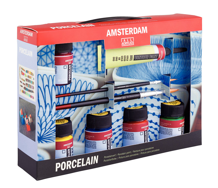 Amsterdam deco porcelain pot 16 ml.